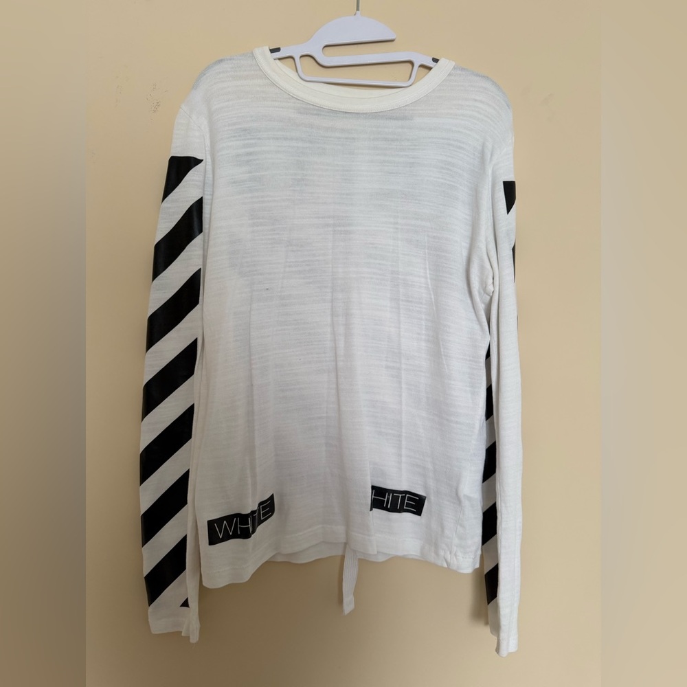 Off-White Cream Textured Knit